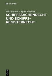 Cover von Schiffssachenrecht und Schiffsregisterrecht