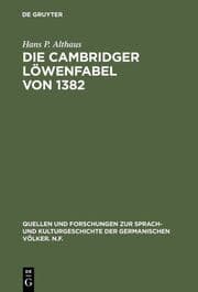 Cover von Die Cambridger Löwenfabel von 1382