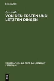Cover von Von den ersten und letzten Dingen