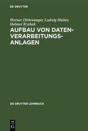 Cover von Aufbau von Datenverarbeitungsanlagen