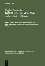 Cover von Salomon. Glückswechsel. Wie gewunnen so zerrunnen. Mammons Sold. Saul