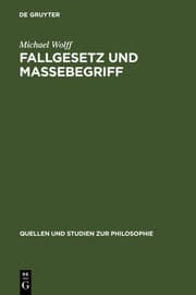 Cover von Fallgesetz und Massebegriff