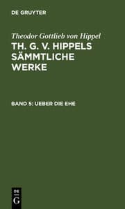 Cover von Ueber die Ehe