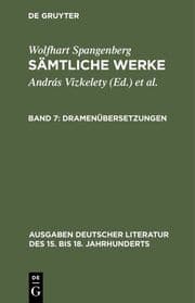 Cover von Dramenübersetzungen