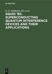 Cover von SQUID '80. Superconducting Quantum Interference Devices and their Applications