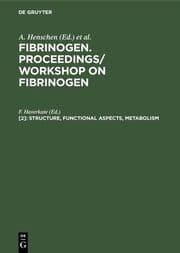 Cover von Structure, functional aspects, metabolism