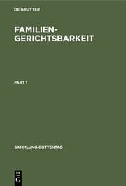 Cover von Familiengerichtsbarkeit
