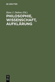 Cover von Philosophie, Wissenschaft, Aufklärung