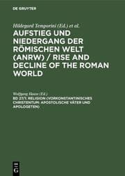Cover von Religion (Vorkonstantinisches Christentum: Apostolische Väter und Apologeten)