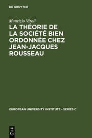 Cover von La théorie de la société bien ordonnée chez Jean-Jacques Rousseau