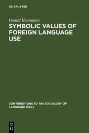 Cover von Symbolic Values of Foreign Language Use