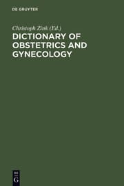 Cover von Dictionary of Obstetrics and Gynecology