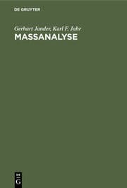 Cover von Maßanalyse