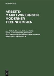 Cover von Technikdiffusion und Beschäftigungswirkungen im privaten Dienstleistungssektor