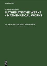 Cover von Linear Algebra and Analysis