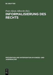 Cover von Informalisierung des Rechts