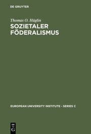 Cover von Sozietaler Föderalismus