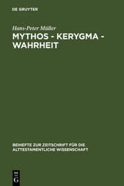 Cover von Mythos - Kerygma - Wahrheit