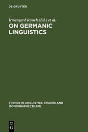 Cover von On Germanic Linguistics