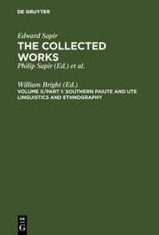Cover von Southern Paiute and Ute Linguistics and Ethnography