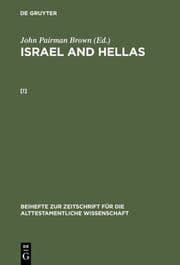 Cover von John Pairman Brown: Israel and Hellas. [I]