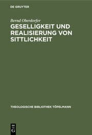 Cover von Geselligkeit und Realisierung von Sittlichkeit