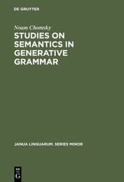 Cover von Studies on Semantics in Generative Grammar