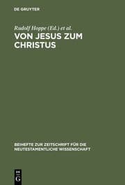 Cover von Von Jesus zum Christus