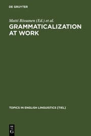 Cover von Grammaticalization at Work