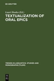 Cover von Textualization of Oral Epics