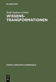 Cover von Wissenstransformationen