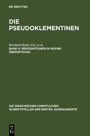 Cover von Rekognitionen in Rufins Übersetzung