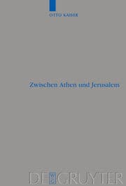 Cover von Zwischen Athen und Jerusalem