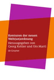 Cover von Konturen der neuen Welt(un)ordnung