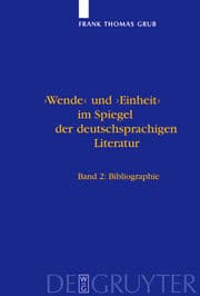 Cover von 'Wende' und 'Einheit' im Spiegel der deutschsprachigen Literatur