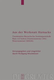 Cover von Aus der Werkstatt Harnacks