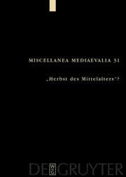 Cover von 'Herbst des Mittelalters?'