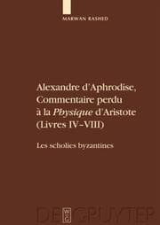 Cover von Alexandre d'Aphrodise, Comentaire perdu a la Physique d'Aristote (livres IVVIII)