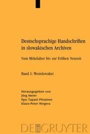 Cover von Deutschsprachige Handschriften in slowakischen Archiven