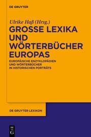Cover von Große Lexika und Wörterbücher Europas