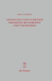 Cover von Gestaltung und Funktion der Reden bei Herodot und Thukydides