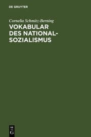Cover von Vokabular des Nationalsozialismus