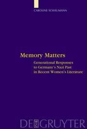 Cover von Memory Matters