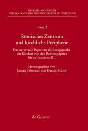 Cover von Römisches Zentrum und kirchliche Peripherie