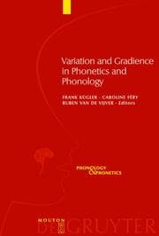 Cover von Variation and Gradience in Phonetics and Phonology