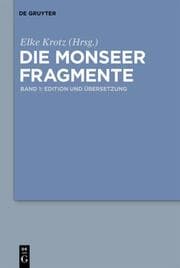 Cover von Die Monseer Fragmente