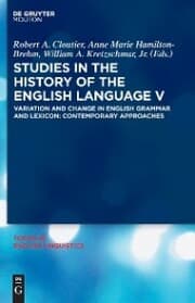 Cover von Studies in the History of the English Language V