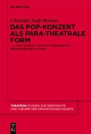 Cover von Das Pop-Konzert als para-theatrale Form