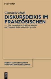 Cover von Diskursdeixis im Französischen