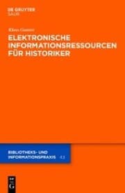 Cover von Elektronische Informationsressourcen für Historiker